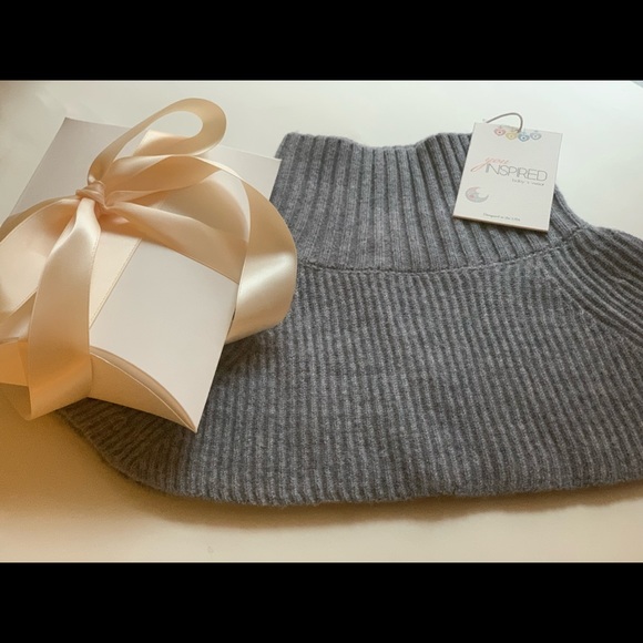 Neck warmer, knit collar for baby toddler. 100% merino wool superfine organic - Picture 4 of 10